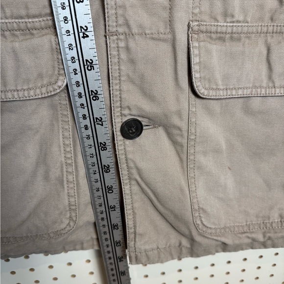 Womens tan barn chore Field Jacket size large Lands’ End - Picture 12 of 14